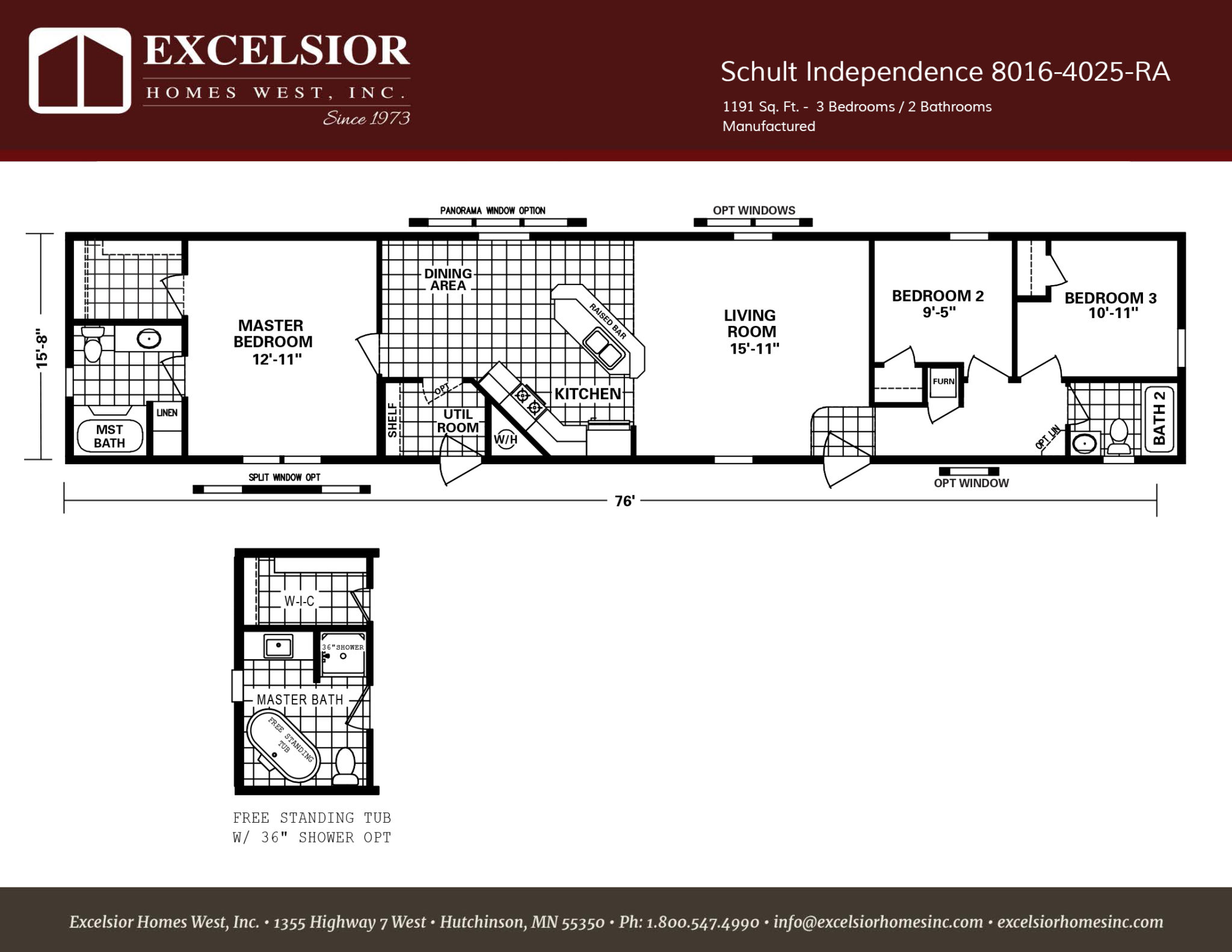 Schult Independence 4025 Singlewide | Excelsior Homes West, Inc.2048 x 1583
