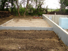foundation ready for modular home